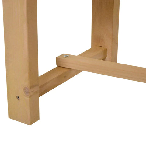 Rootz Garden Bench - Wooden Bench - Rustic Bench - 2 Seater Bench - Garden Furniture - Natural - 110 x 38 x 35 cm