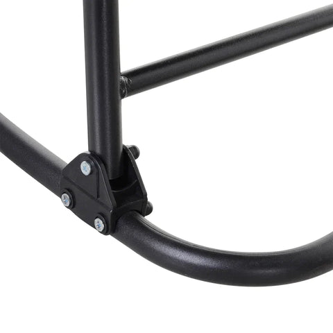 Rootz Rocking Chair - Foldable Rocking Lounger - Garden Lounger - Swing Lounger - Grey - 90 x 64 x 110 cm