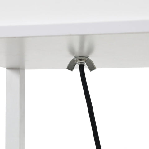 Rootz Floor Lamp - Standing Shelf - 3 Shelves - Interior Lighting - Living Room Lamp - White - 26 x 26 x 160 cm