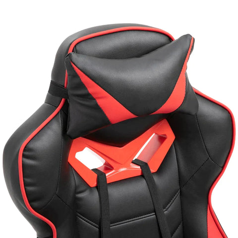 Rootz Gaming Chair - Ergonomic Office Chair - Swivel Chair - Adjustable Back - Foam+PU Leather+Metal, Black+Red