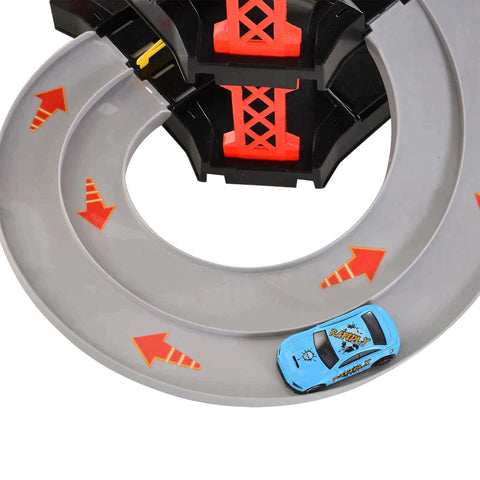 Rootz Car Park Set - Kinderracebaan - Kinderracewagen - Kinderspeelgoedauto's - Rood/Zwart - 62x52x51 cm