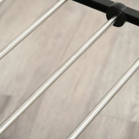 Rootz Kleiderständer – faltbarer Wäscheständer – Flügel-Wäschetrockner mit Teleskop – Stangen-Standtrockner – Trockenraum – 138,5 x 63 x 208 cm