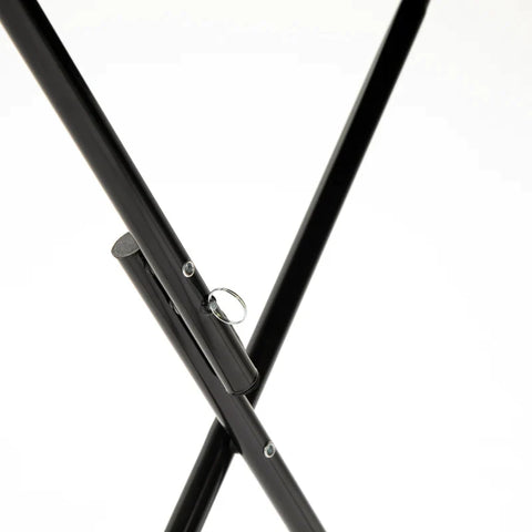 Rootz Folding Table - Rattan Folding Table - Table - HDPE/Metal - Dark Brown - 60 x 60 cm