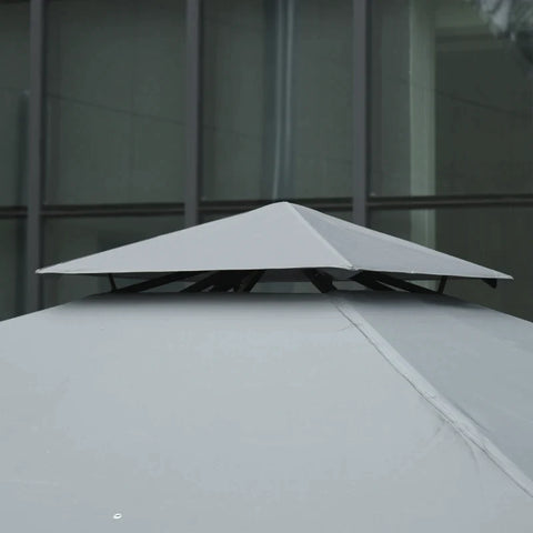 Rootz Metallpavillon – Gartenpavillon – Pavillon für Hochzeitsfeier – 295 cm x 295 cm x 270 cm