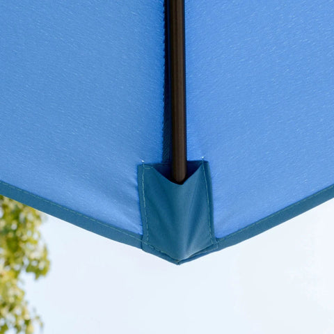 Rootz Cantilever Umbrella - Parasol Cantilever - Parasol - Umbrella - Sun Protection - With Double Roof - Polyester/steel - Blue