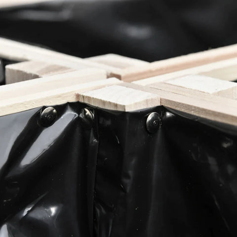 Rootz 4-piece Raised Bed - Planter - Planter Box - Made Of Wood - 4 Combination Modes In The Garden And Balcony - Natural - 50 x 30 x 60 cm