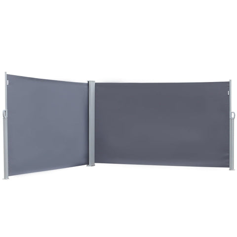 Rootz Awning - Side Awning - Privacy And Sun Protection - Side Blind - Polyester - Grey - 6 x 1.8m