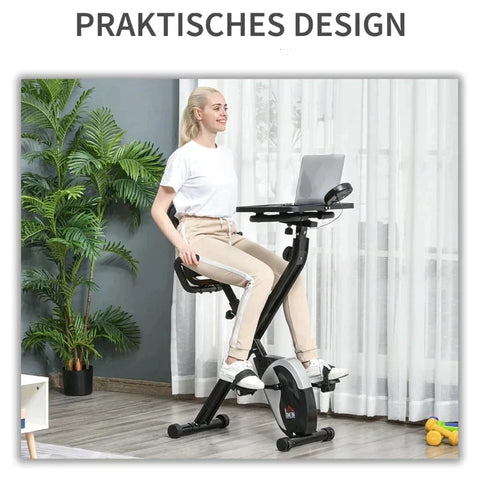 Rootz Magnetic Exercise Bike - F-Bike Bicycle Trainer - Bicycle Trainer - F-Bike - Home Trainer Bicycle - Black - 97-107 x 53 x 22 cm